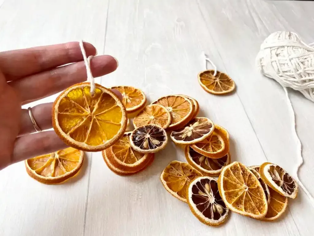low-waste christmas crafts orange garland image