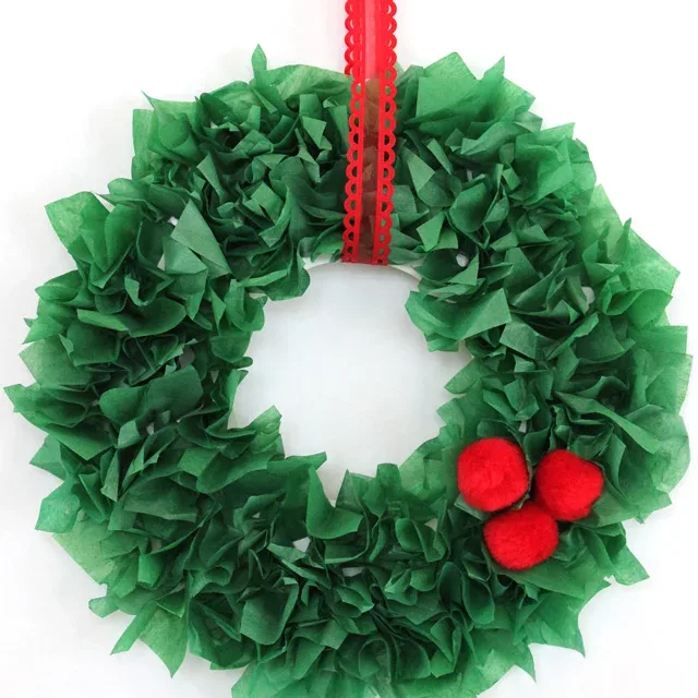 low-waste christmas crafts cereal box wreaths image