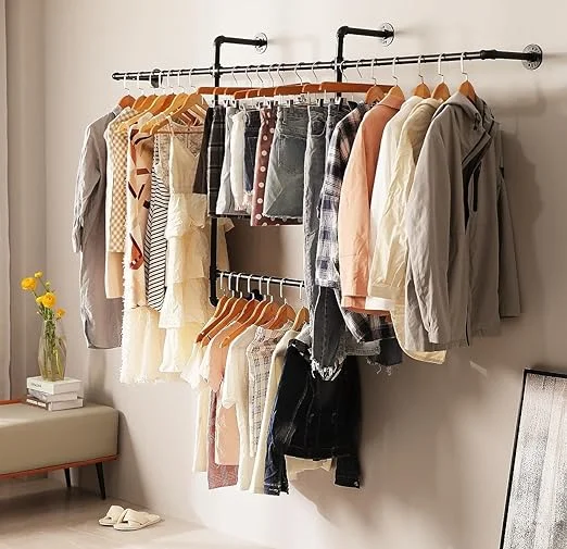 industrial clothing rods