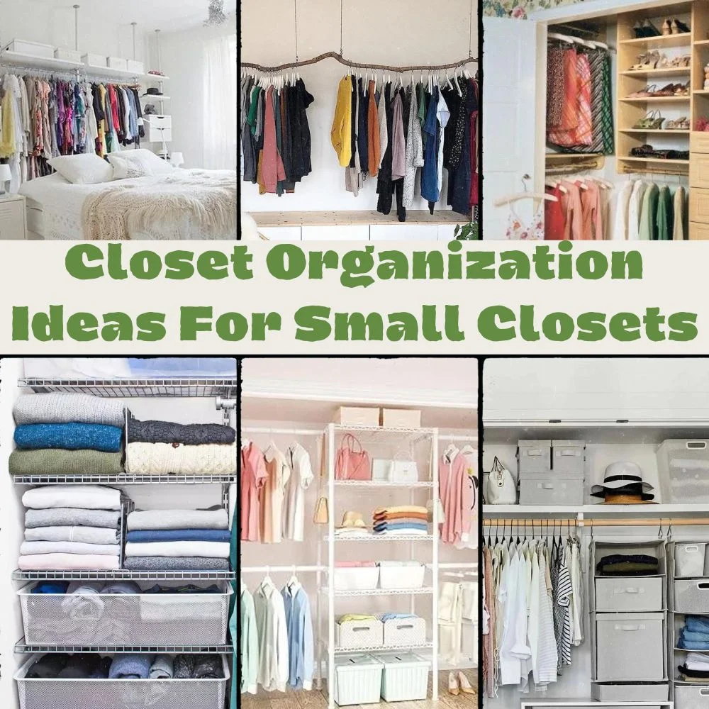 Organization Ideas For Small Closets pin image