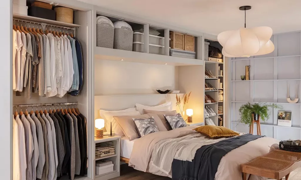 over the best closet idea in small bedroom