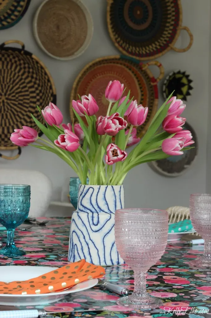 tulips Valentines Day Table Decorations