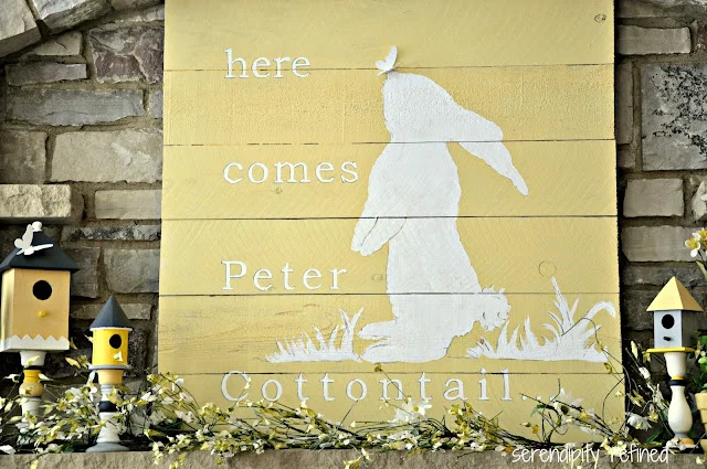 easter fireplace decor ideas
wooden sign