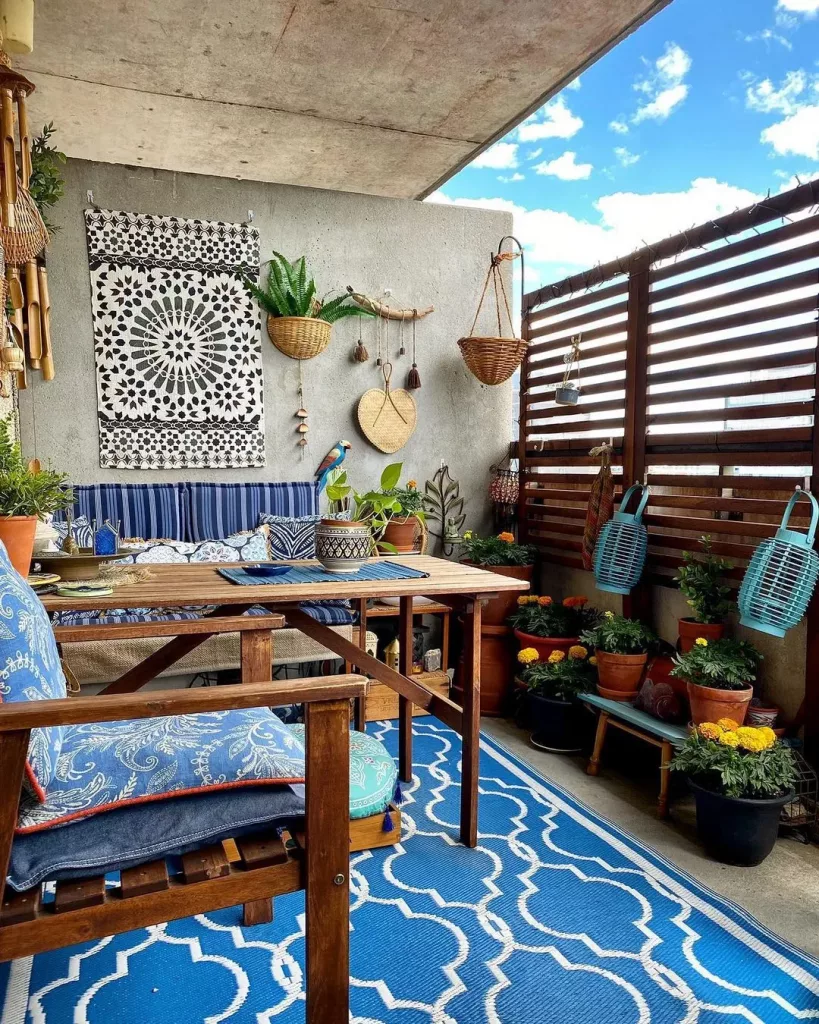 image wall hooks Small Patio Decor Ideas