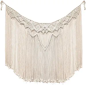Macramé for a bohemian summer mantel.
