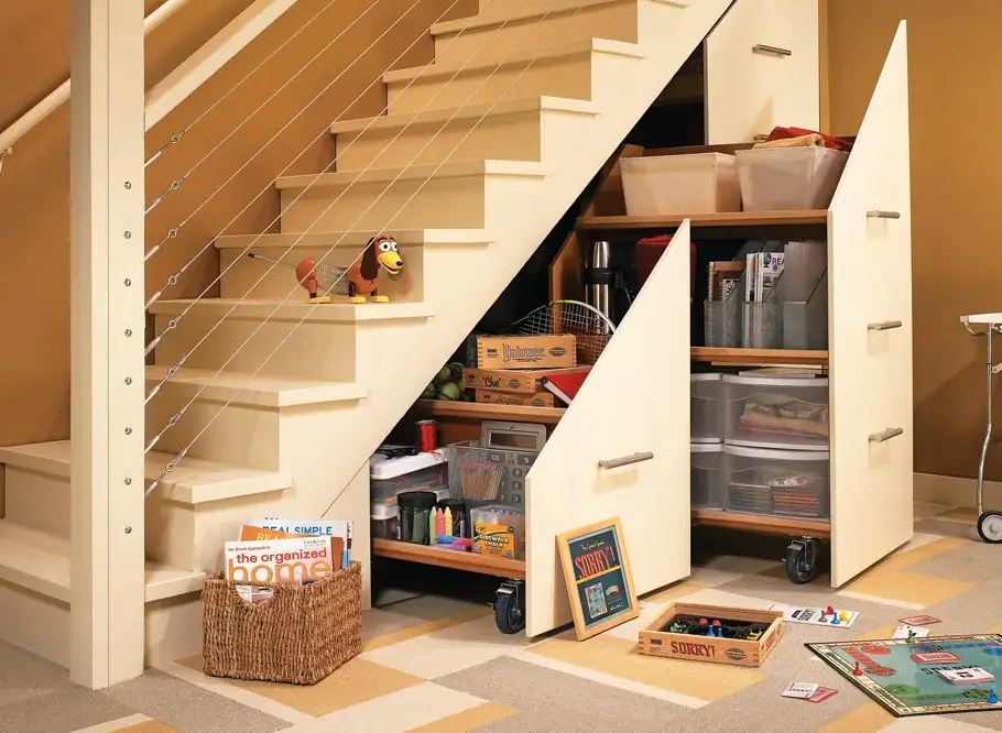 under stair pull out storage